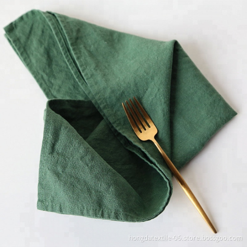 Washable Dinner Napkins Made from 100% French Linen